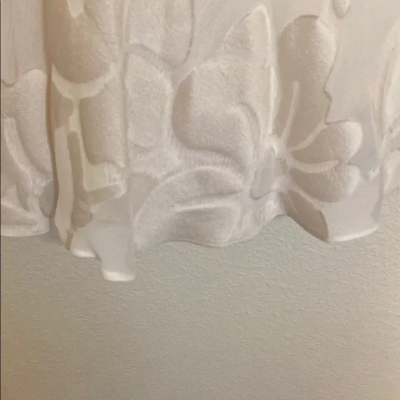 Lafayette 148 Elegant Cream Floral Skirt